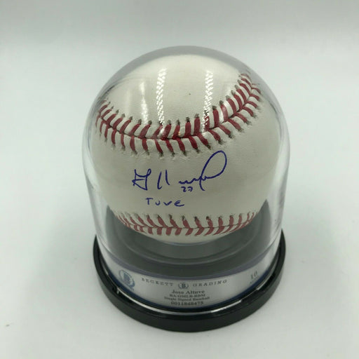 Jose Altuve "Tuve" Signed Inscribed MLB Baseball BGS Graded GEM MINT 10