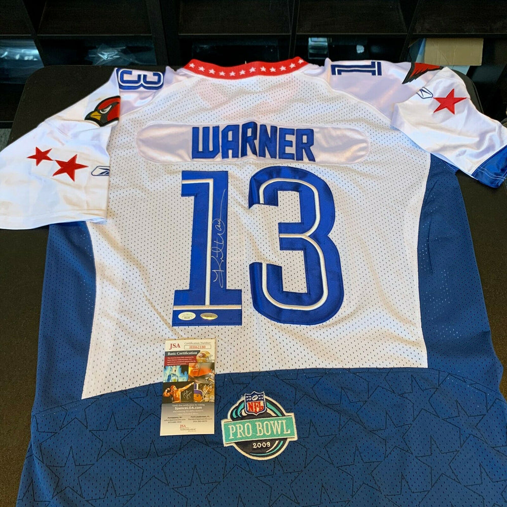 Kurt Warner Signed Authentic Reebok Game Model 2009 Pro Bowl Jersey Wi —  Showpieces Sports