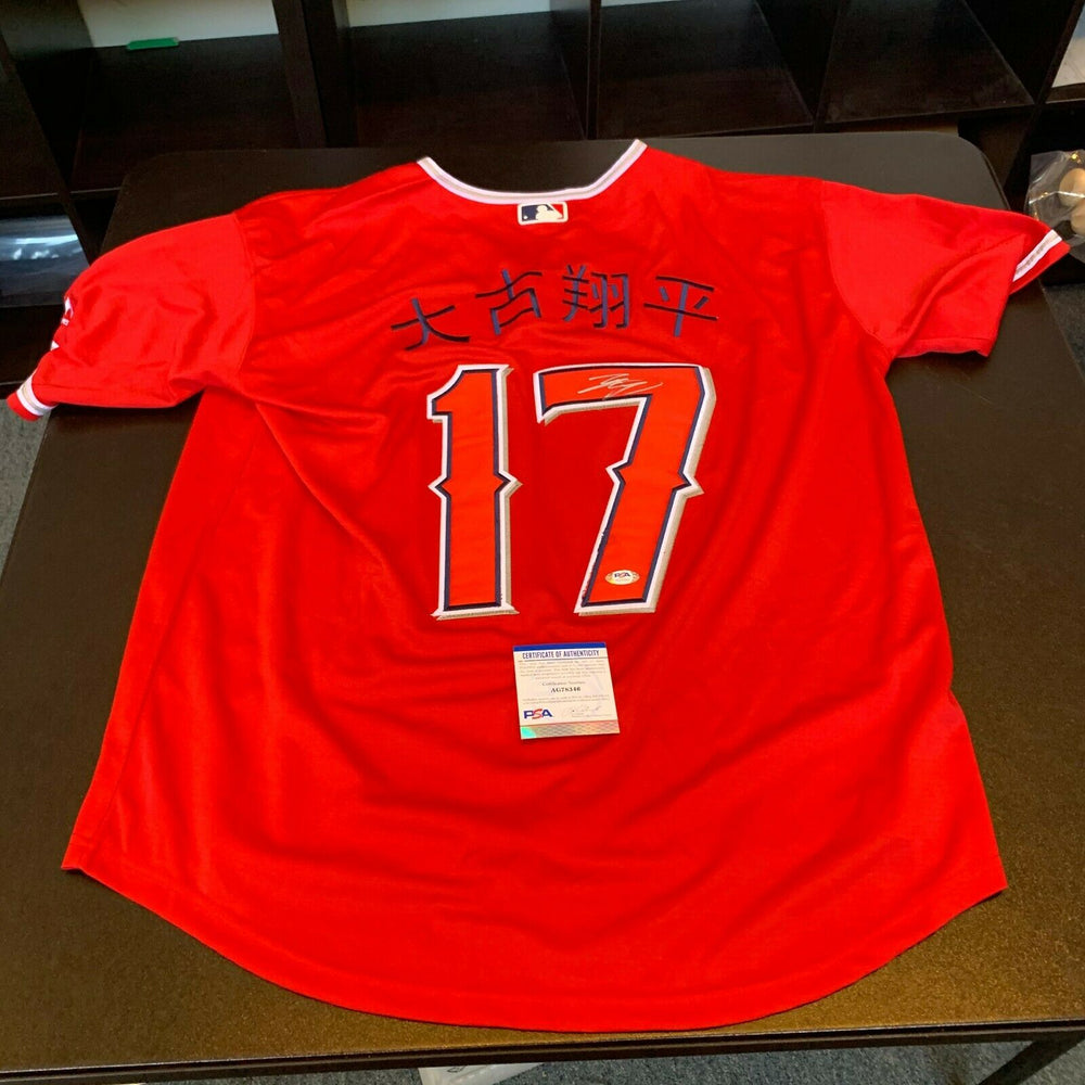 Shohei Ohtani Signed Los Angeles Angels Japanese Game Model Jersey PSA DNA COA