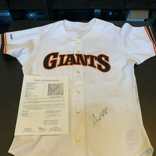 Willie Mays Signed Authentic San Francisco Giants Game Issued Jersey JSA COA