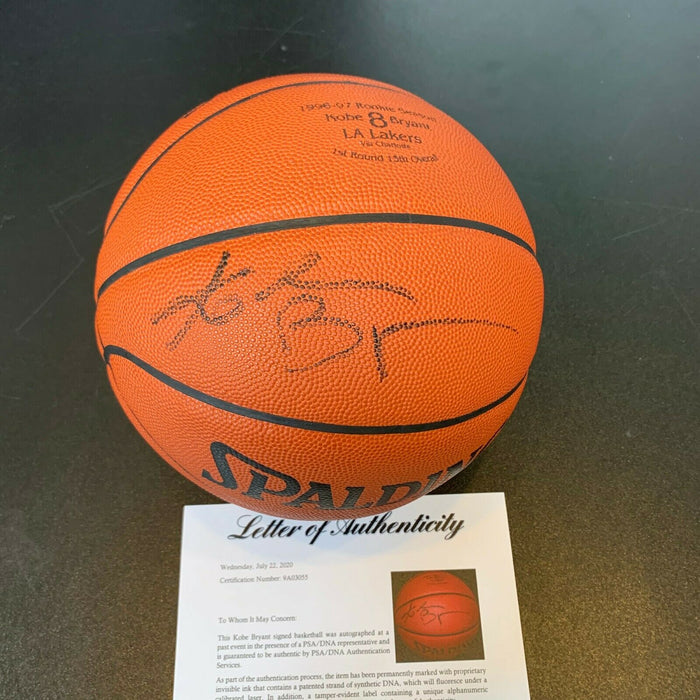 Kobe Bryant 1996 Rookie Signed Official Spalding NBA Game Basketball PSA DNA COA