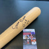 Ernie Banks Hall Of Fame 1977 Signed Louisville Slugger Game Model Bat JSA COA