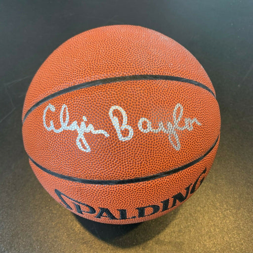 Elgin Baylor Signed Spalding NBA Basketball With PSA DNA COA
