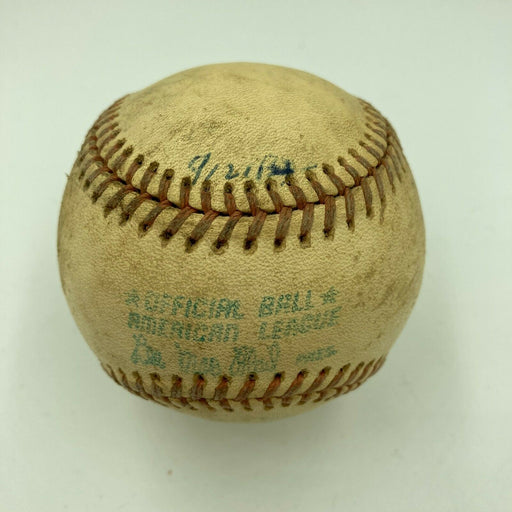 Milwaukee County Stadium Game Used American League Baseball From 9-21-1974