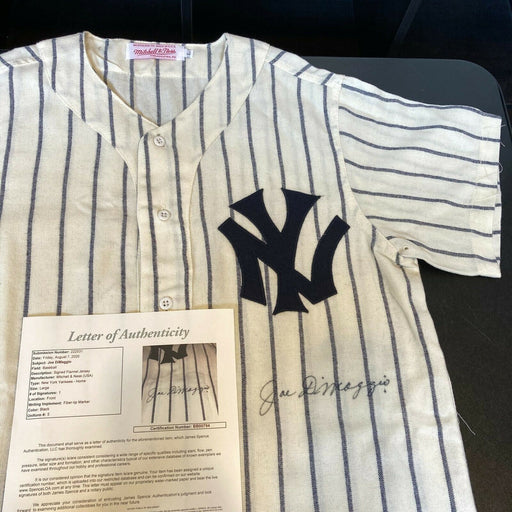 Beautiful Joe Dimaggio Signed 1941 New York Yankees Game Model Jersey JSA COA