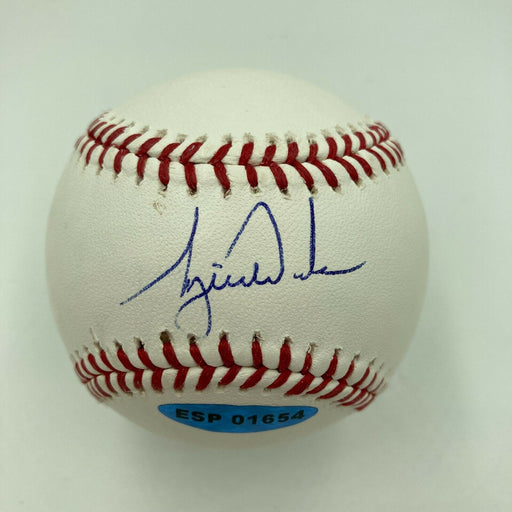 Beautiful Tiger Woods Single Signed MLB Baseball Upper Deck UDA & Beckett COA