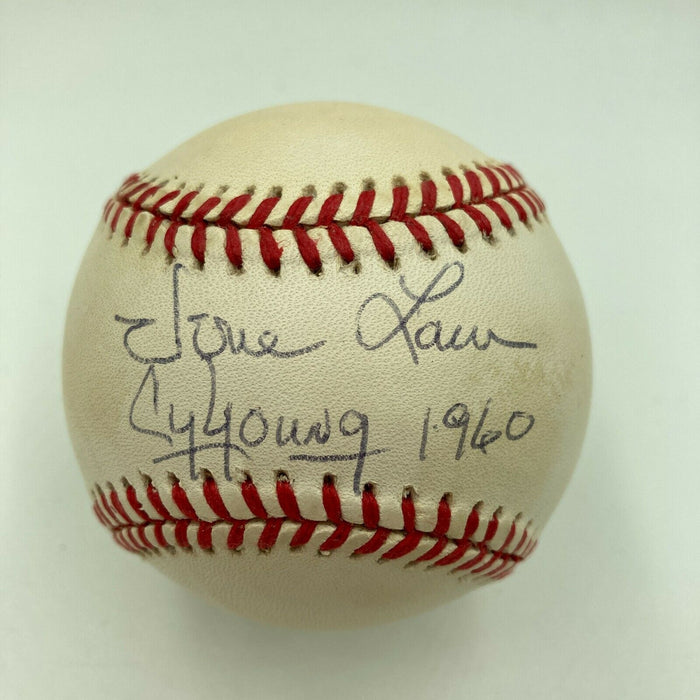 Vern Law Cy Young 1960 Signed National League Baseball JSA COA
