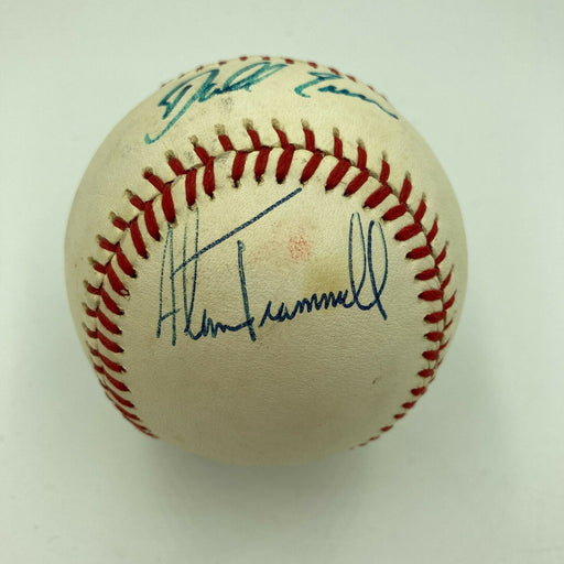 Alan Trammell & Darrell Evans Signed Vintage American League Baseball