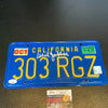 Kareem Abdul Jabbar Signed Personal 1978 California Car License Plate JSA COA