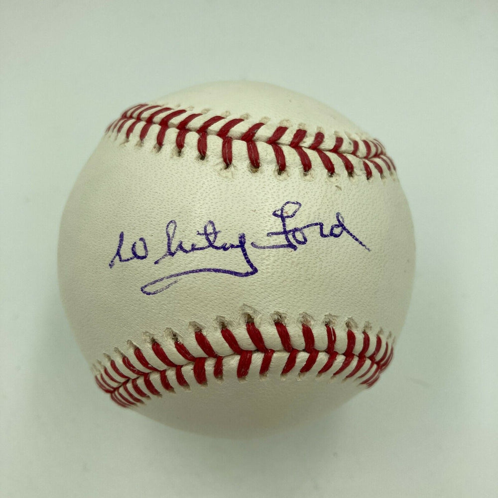 Whitey Ford Signed Autographed Official Major League Baseball JSA COA