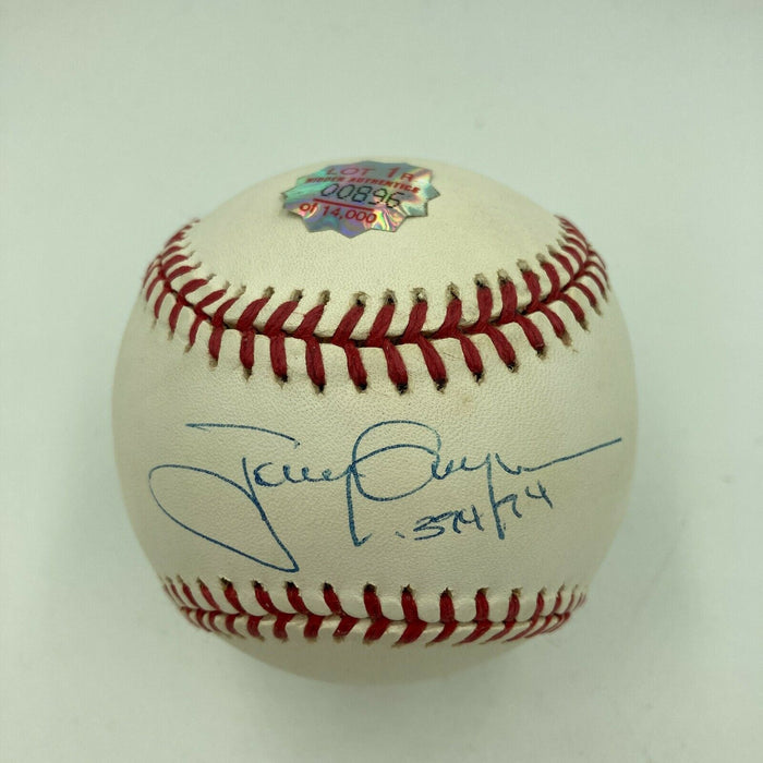 Tony Gwynn .374 Batting Ave 1994 Signed Inscribed Baseball With JSA COA