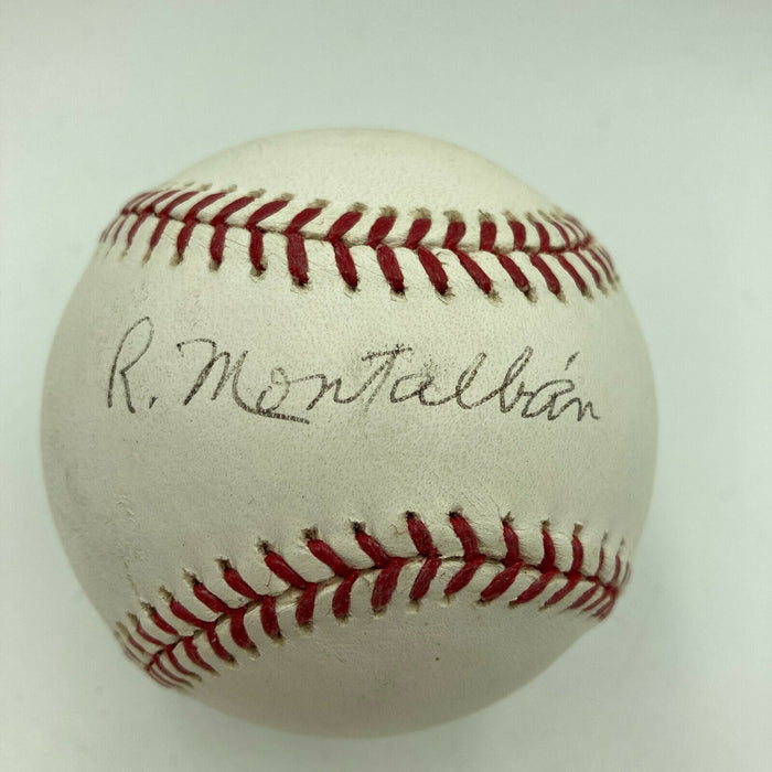Ricardo Montalban Signed Autographed Major League Baseball Celebrity JSA COA