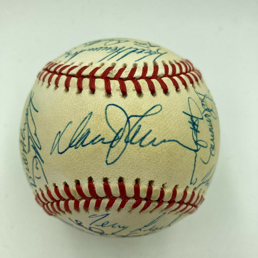 1987 New York Mets Team Signed National League Baseball With Gary Carter