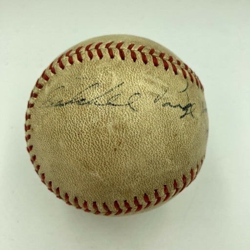 Satchel Paige Signed 1930's Negro League Game Used Official Baseball JSA COA