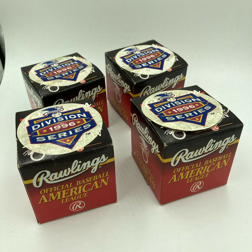 Lot Of 4 New Rawlings 1996 ALDS Division Series Playoffs Baseballs Yankees