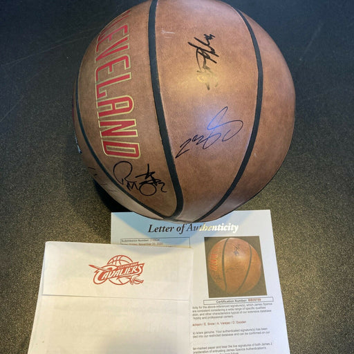Lebron James 2005-06 Cleveland Cavaliers Team Signed Basketball JSA COA Team LOA