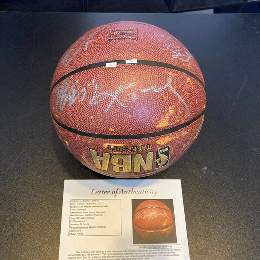 Kobe Bryant 2005-06 Los Angeles Lakers Team Signed NBA BAsketball With JSA COA