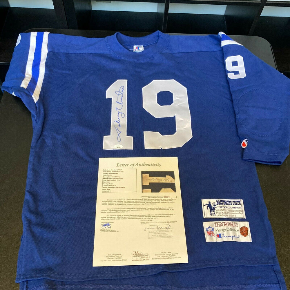 Throwback Baltimore Colts Mitchell & Ness Johnny Unitas Sewn Jersey