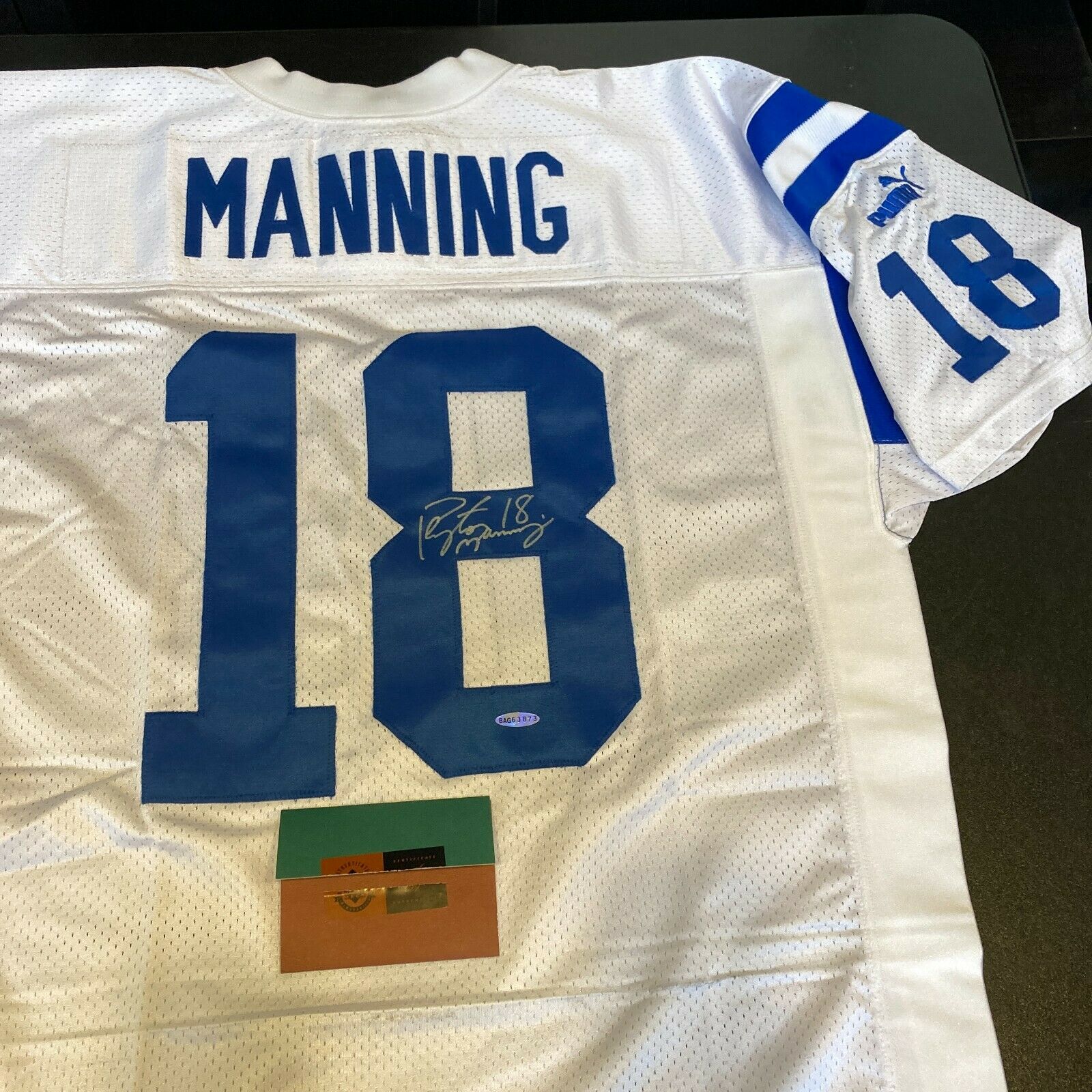 peyton manning colts signed jersey