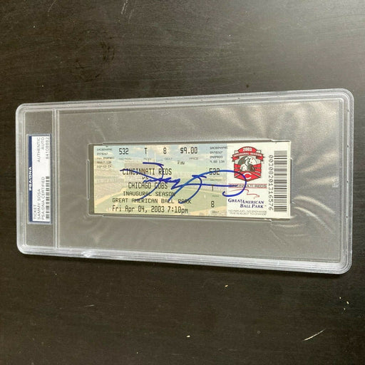 Sammy Sosa Signed 500th Career Home Run Full Ticket April 4, 2003 PSA DNA COA