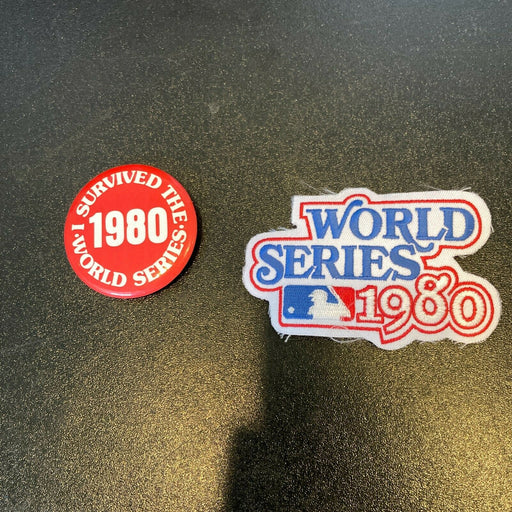 Vintage 1980 World Series Patch & Pin Philadelphia Phillies