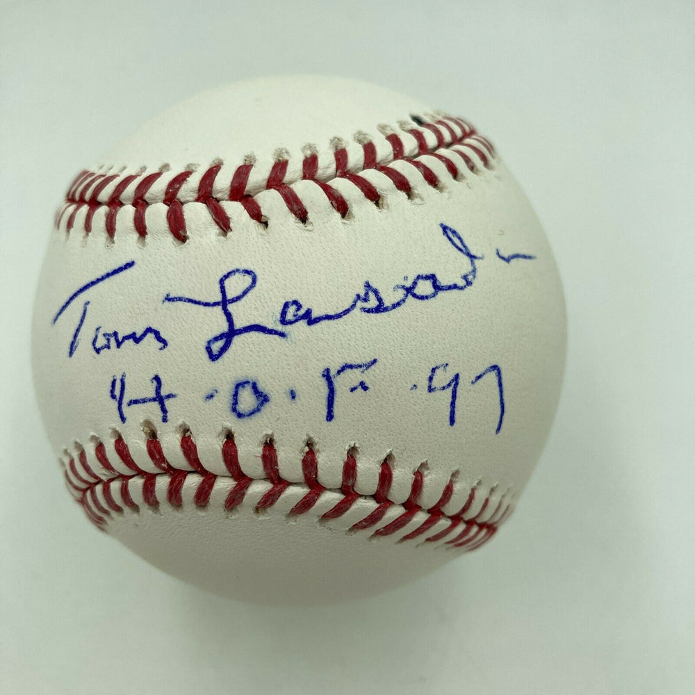 Tommy Lasorda Hall Of Fame 1997 Signed MLB Baseball JSA COA