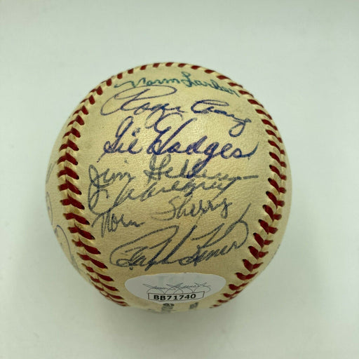 1959 Los Angeles Dodgers World Series Champs Team Signed Baseball 25 Sig JSA COA