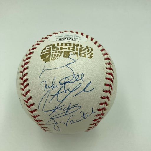 2007 Boston Red Sox World Series Champs Team Signed W.S. Baseball JSA COA & MLB