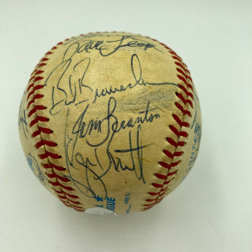 1985 Kansas City Royal World Series Champs Team Signed Game Used Baseball JSA
