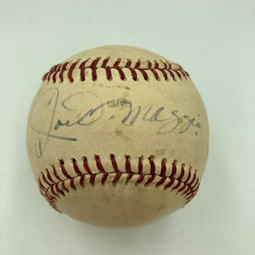 Joe Dimaggio Single Signed Vintage New York Yankees Baseball With JSA COA