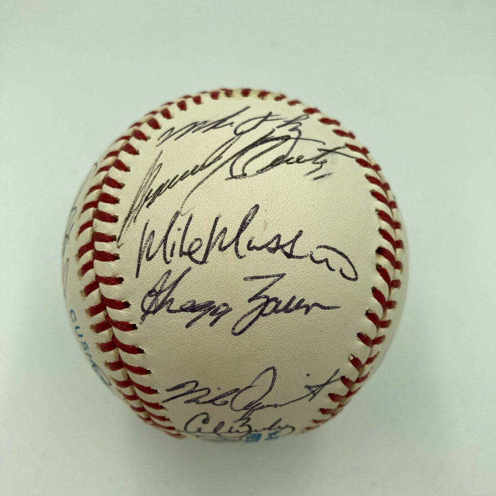 1996 Baltimore Orioles Team Signed American League Baseball Mike Mussina