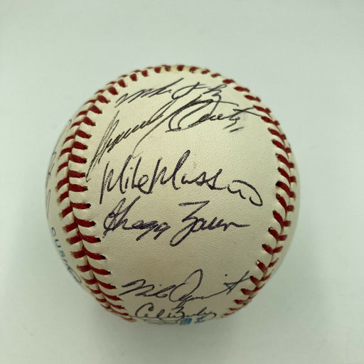 1996 Baltimore Orioles Team Signed American League Baseball Mike Mussina