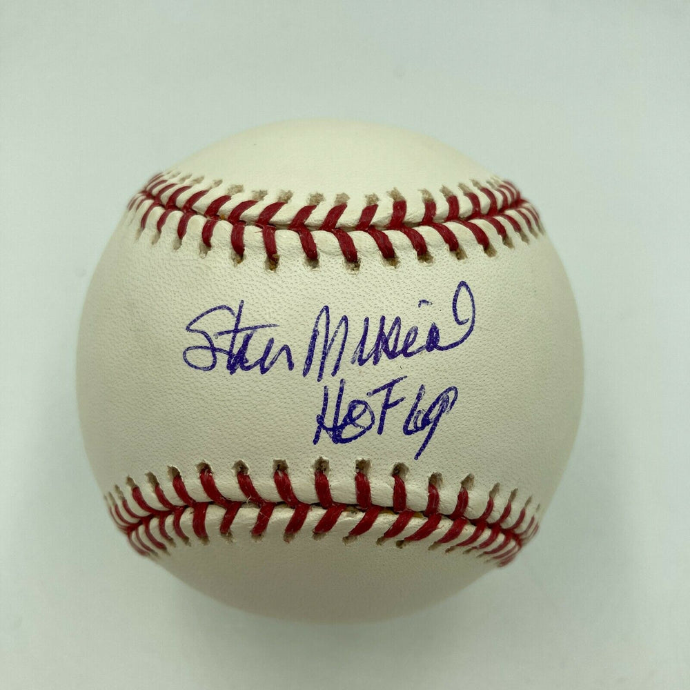 Stan Musial HOF 1969 Signed Major League Baseball PSA DNA Sticker