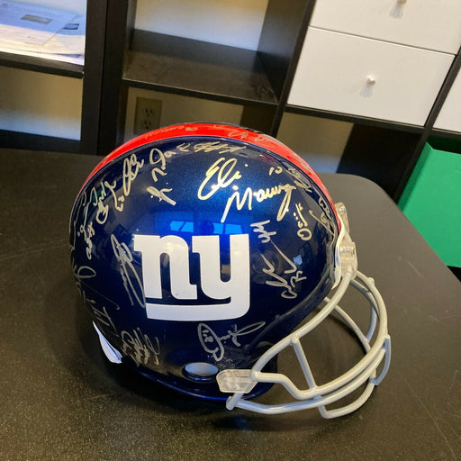 2011 New York Giants Super Bowl Champs Team Signed Full Size Helmet Steiner Holo