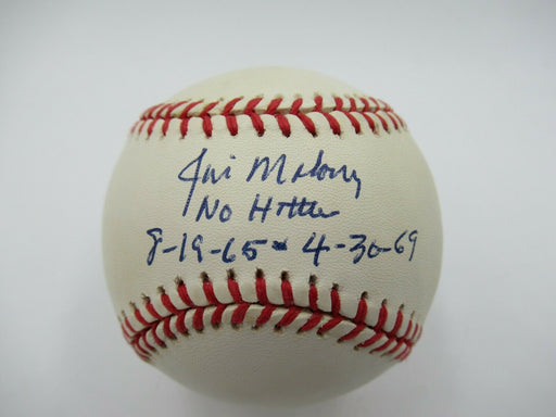 Jim Maloney Two No Hitters Signed Autographed Major League Baseball
