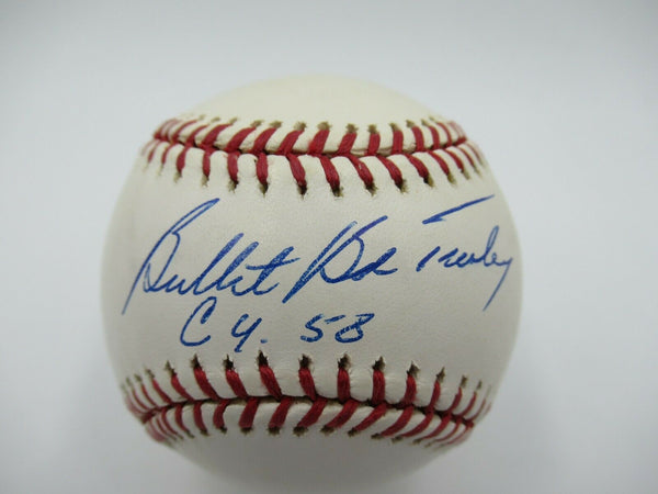 Bullet Bob Turley Cy Young 1958 Signed Autographed Major League Baseball Tristar