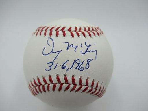 Denny Mclain 31-6 1968 Signed Autographed Major League Baseball JSA COA