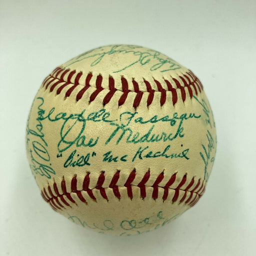 Mint 1942 All Star Game Team Signed Baseball Mel Ott Arky Vaughan PSA DNA COA