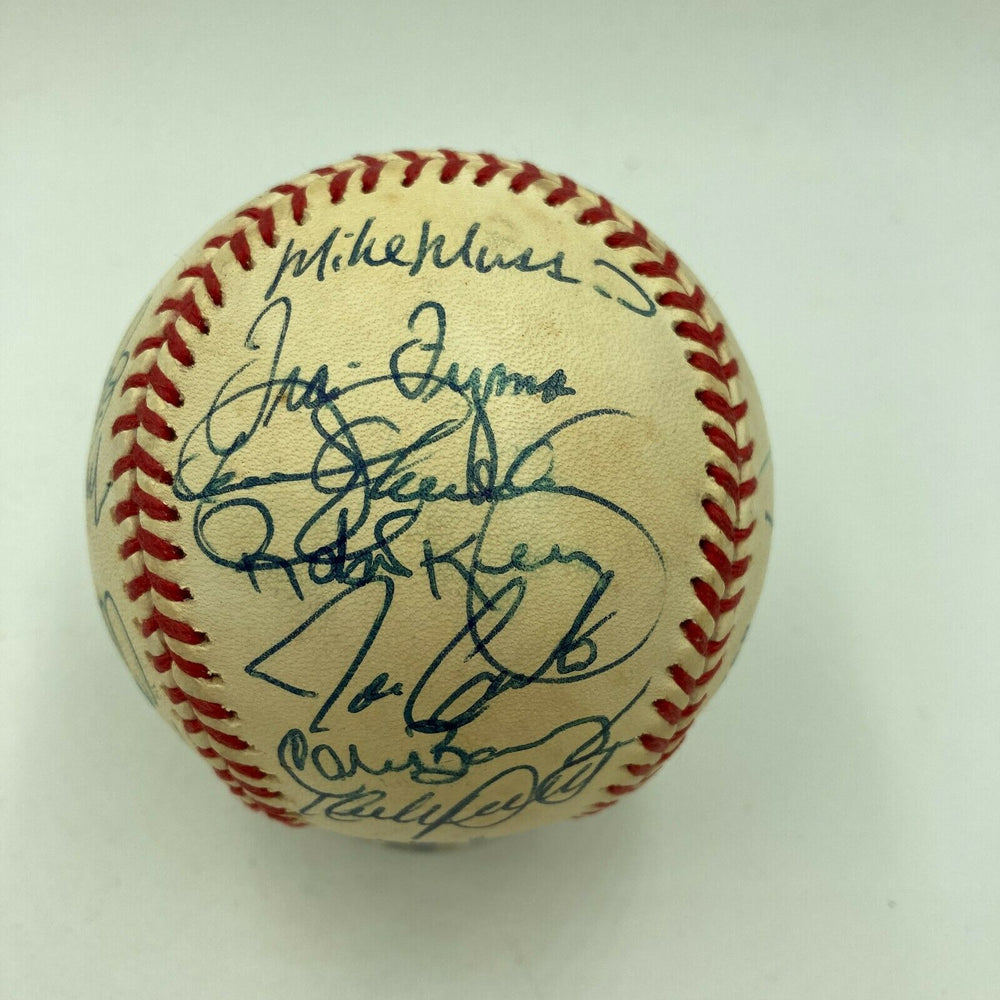 1992 All Star Game Team Signed Baseball Kirby Puckett Roger Clemens JSA COA
