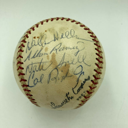 Cal Ripken Jr. Pre Rookie 1981 Rochester Red Wings Team Signed Baseball PSA DNA