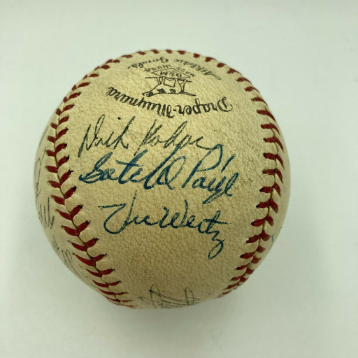 Satchel Paige 1953 St. Louis Browns Team Signed Baseball With JSA COA