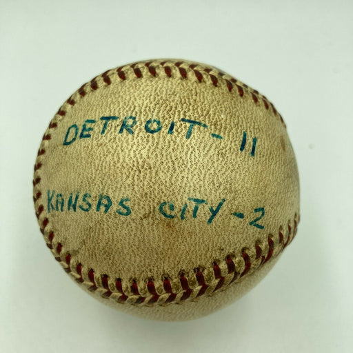 Mickey Lolich Signed Career Win No. 2 Final Out Game Used Baseball Beckett COA