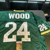 Willie Wood HOF 1989 SB 1 & 2 8X Pro Bowl Signed Green Bay Packers Jersey JSA