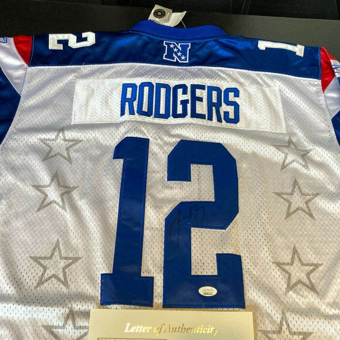 Aaron Rodgers Signed Authentic Pro Bowl On Field Reebok Game Jersey JS —  Showpieces Sports