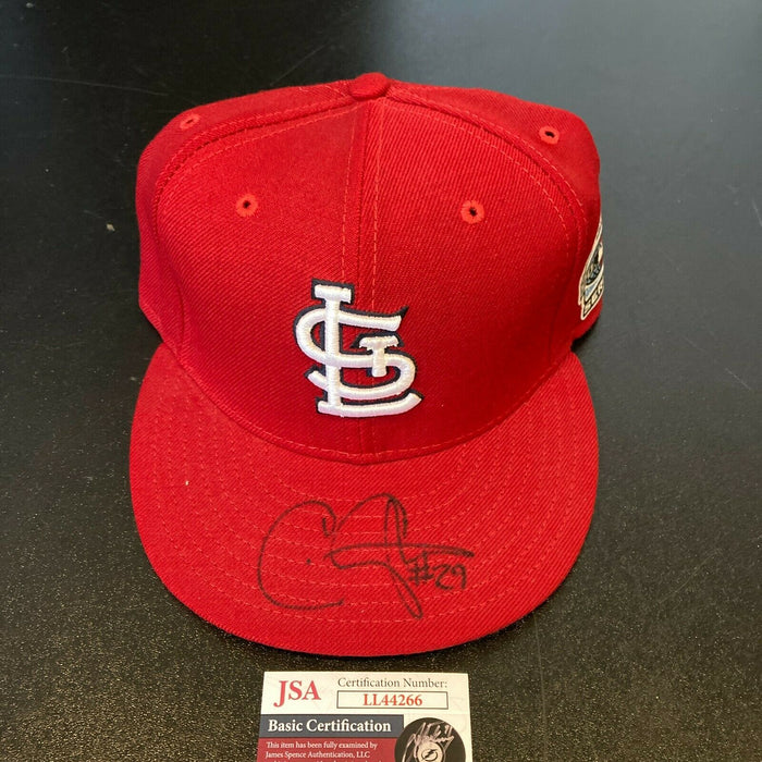 Chris Carpenter Signed 2006 World Series St. Louis Cardinals Game Hat JSA COA