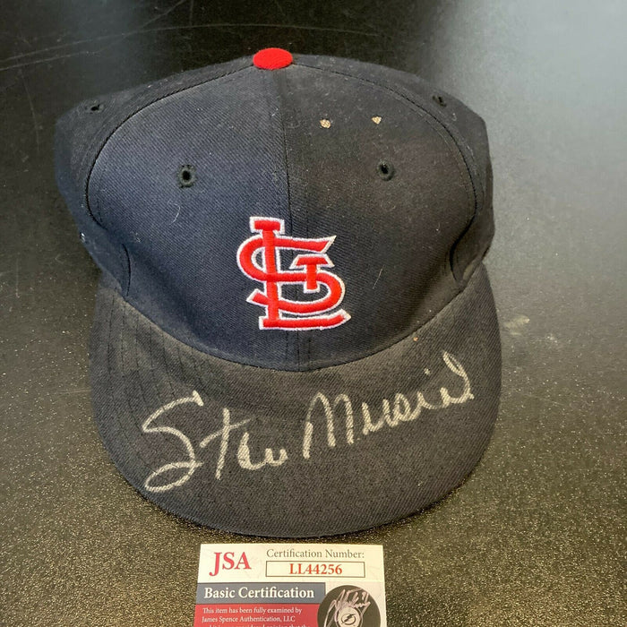 Stan Musial Signed Authentic St. Louis Cardinals Game Model Hat With JSA COA