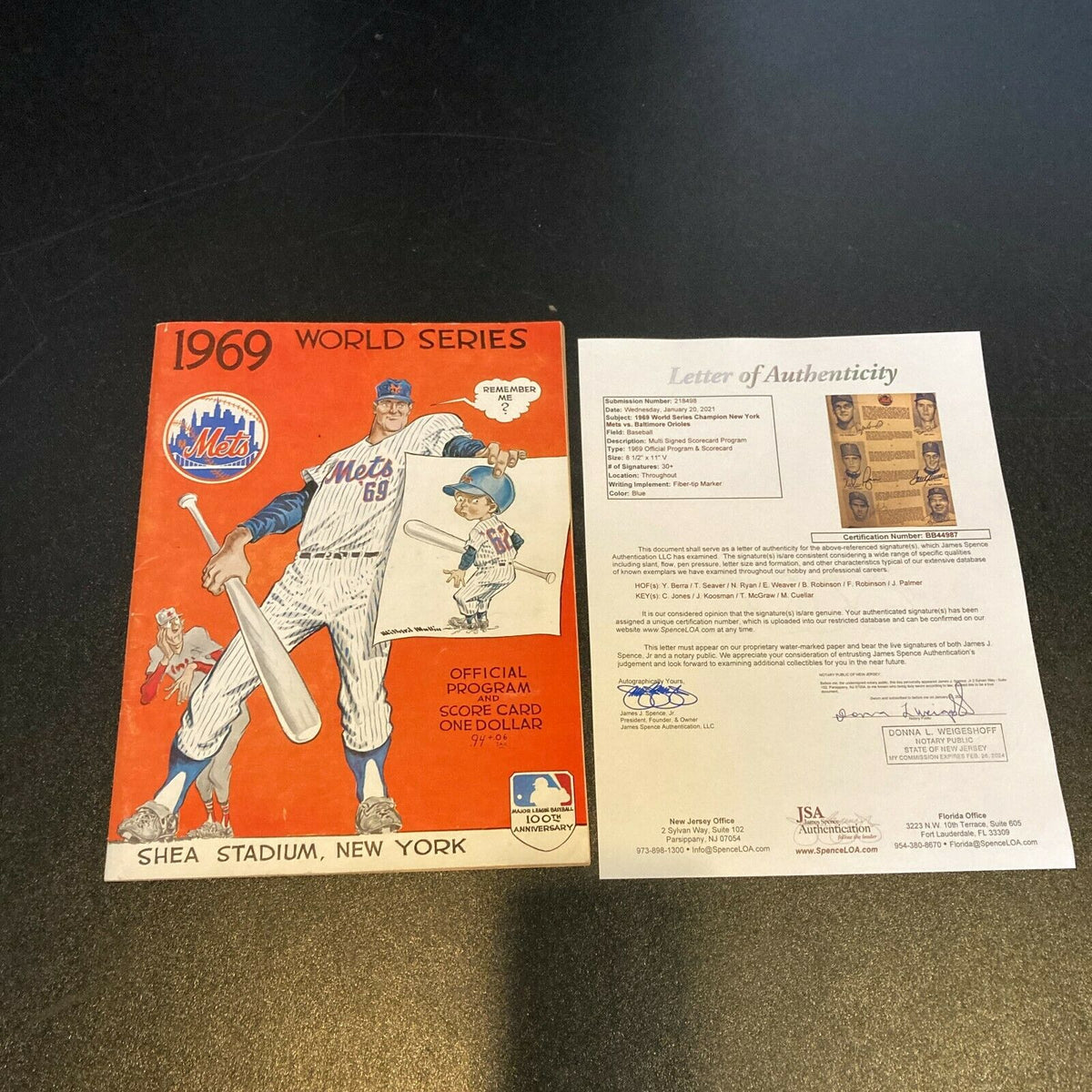 1969 New York Mets vs. Baltimore Orioles Official World Series Program  Multi-Signed by (53) with Yogi Berra, Tom Seaver, Nolan Ryan, Frank  Robinson (JSA COA)