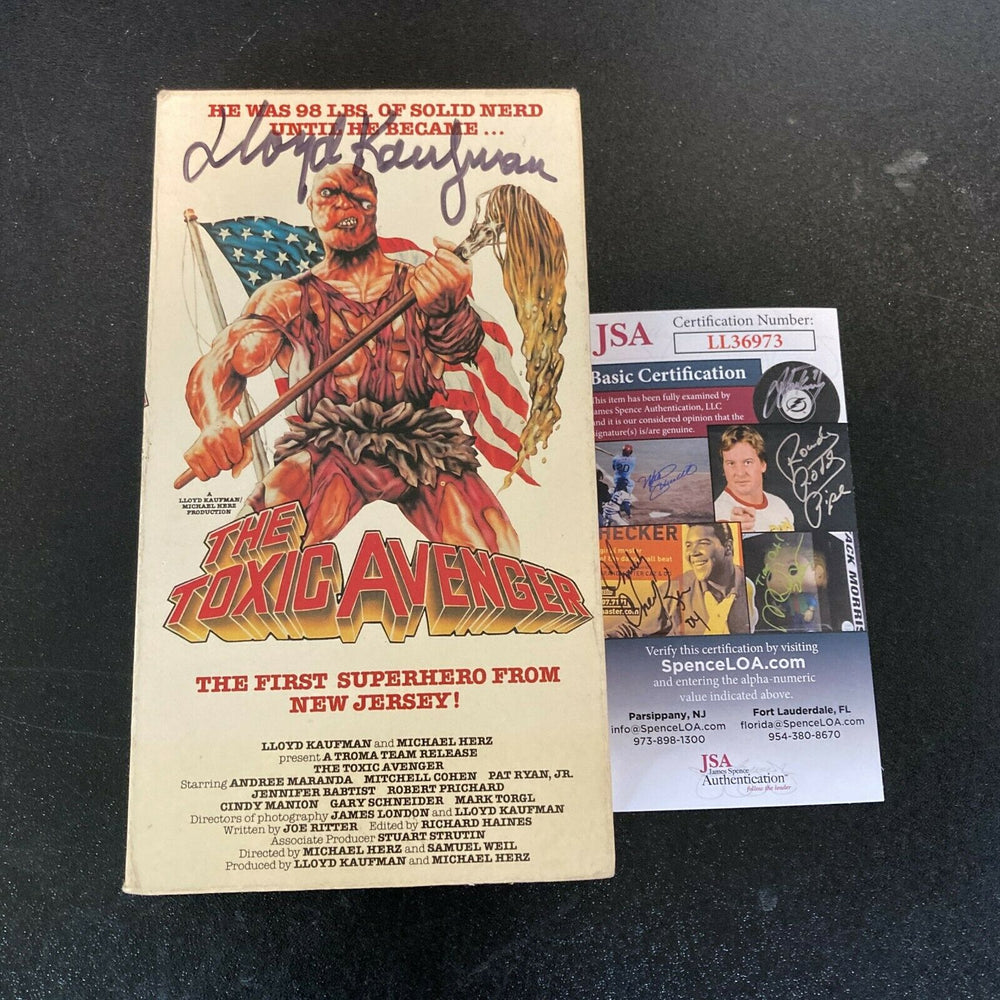 Lloyd Kaufman Signed Autographed The Toxic Avenger VHS Movie With JSA COA