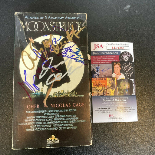 Moonstruck Cast Signed VHS Olympia Dukakis Norman Jewison Aiello Gillette JSA