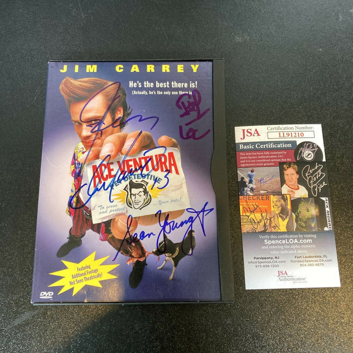 Ace Ventura Cast Signed DVD Jim Carrey Dan Marino Sean Young Tone Lock JSA COA